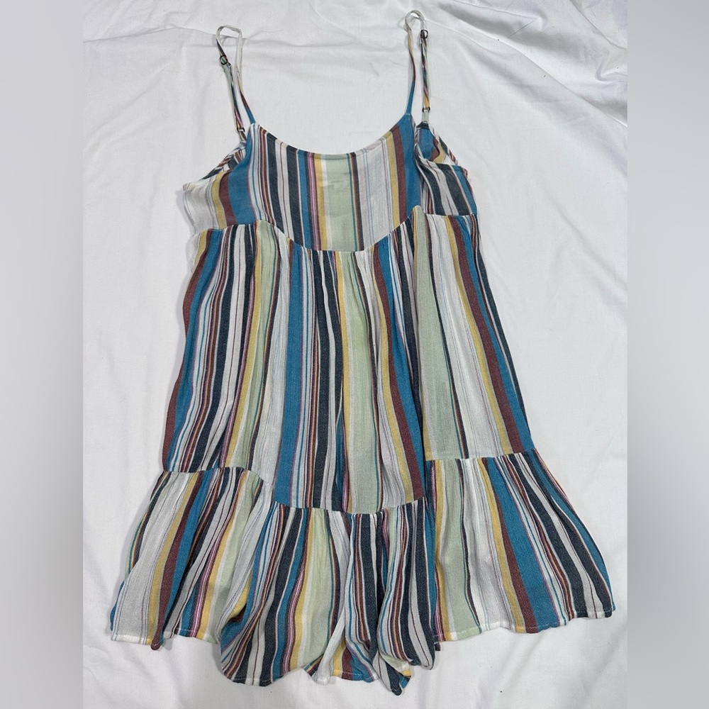 Striped Multi-Color Spaghetti Strap Sundress